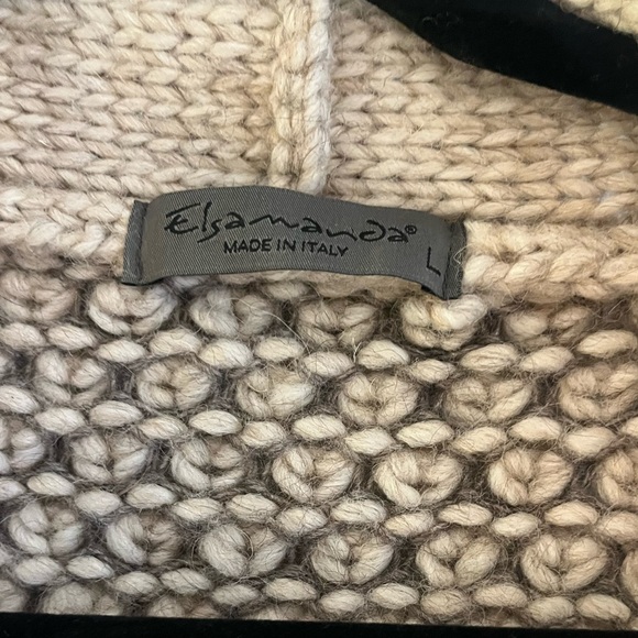 Elsamanda Italian Mohair Wool Long Cardigan Sweater - Picture 4 of 5